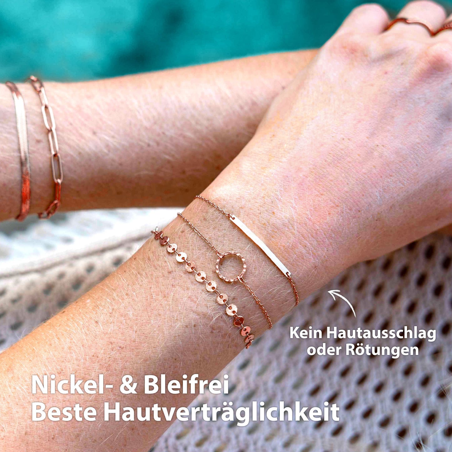 BonnyMilano Armband Set Roségold