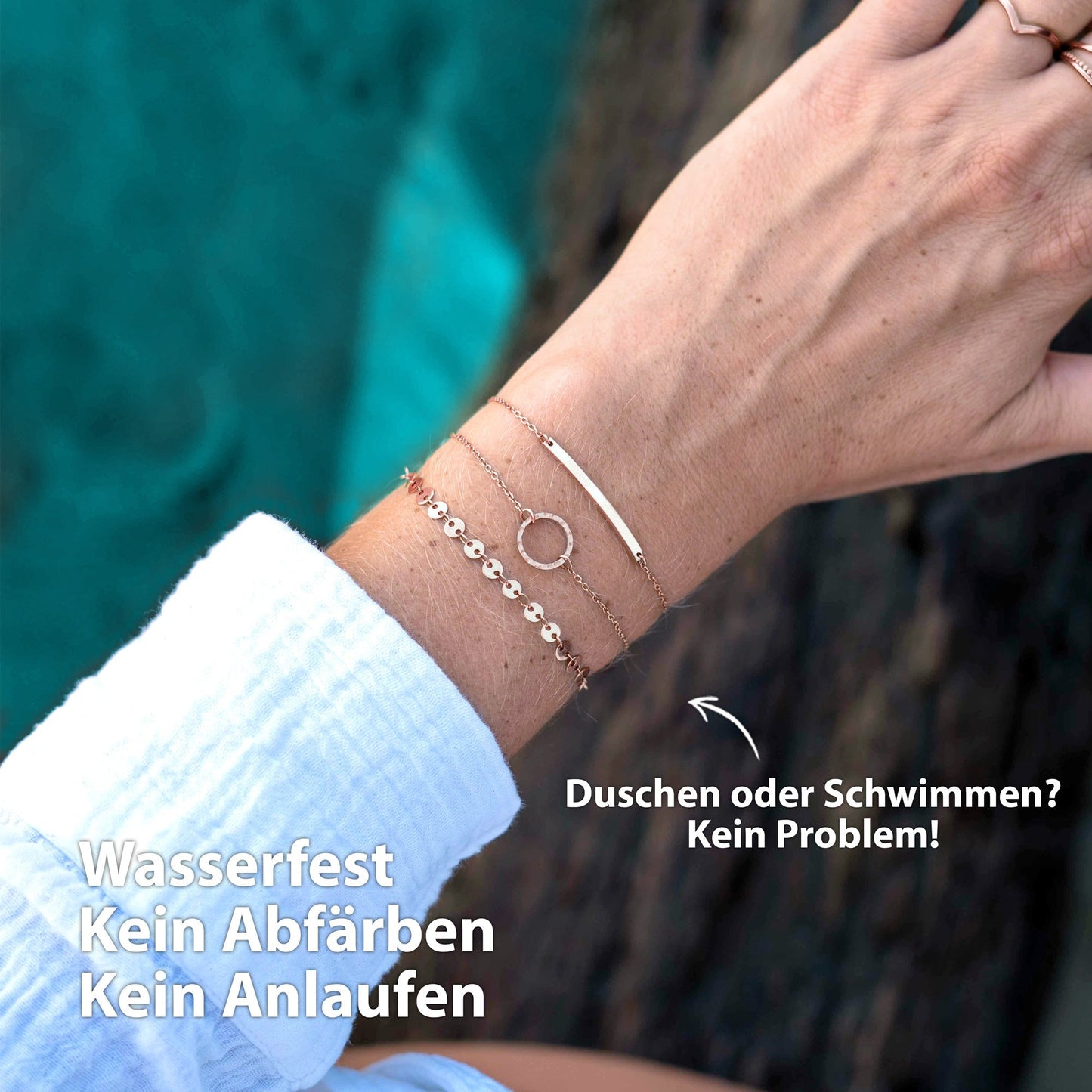 BonnyMilano Armband Set Roségold