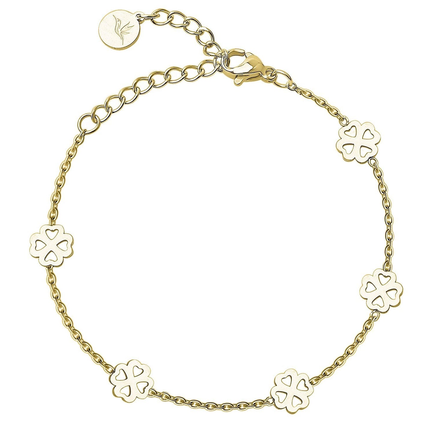 BonnyBliss Armband Kleeblatt Gold