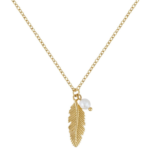 BonnyFeather Feder Kette Gold