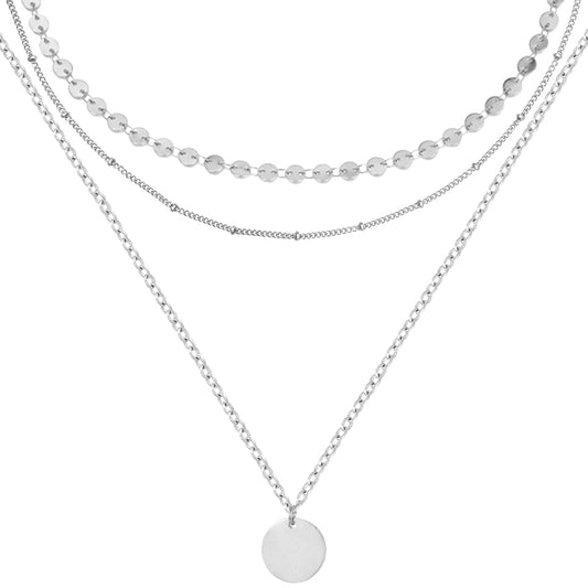 Bundle: BonnyBoho + BonnyDots Halsketten Set Silber