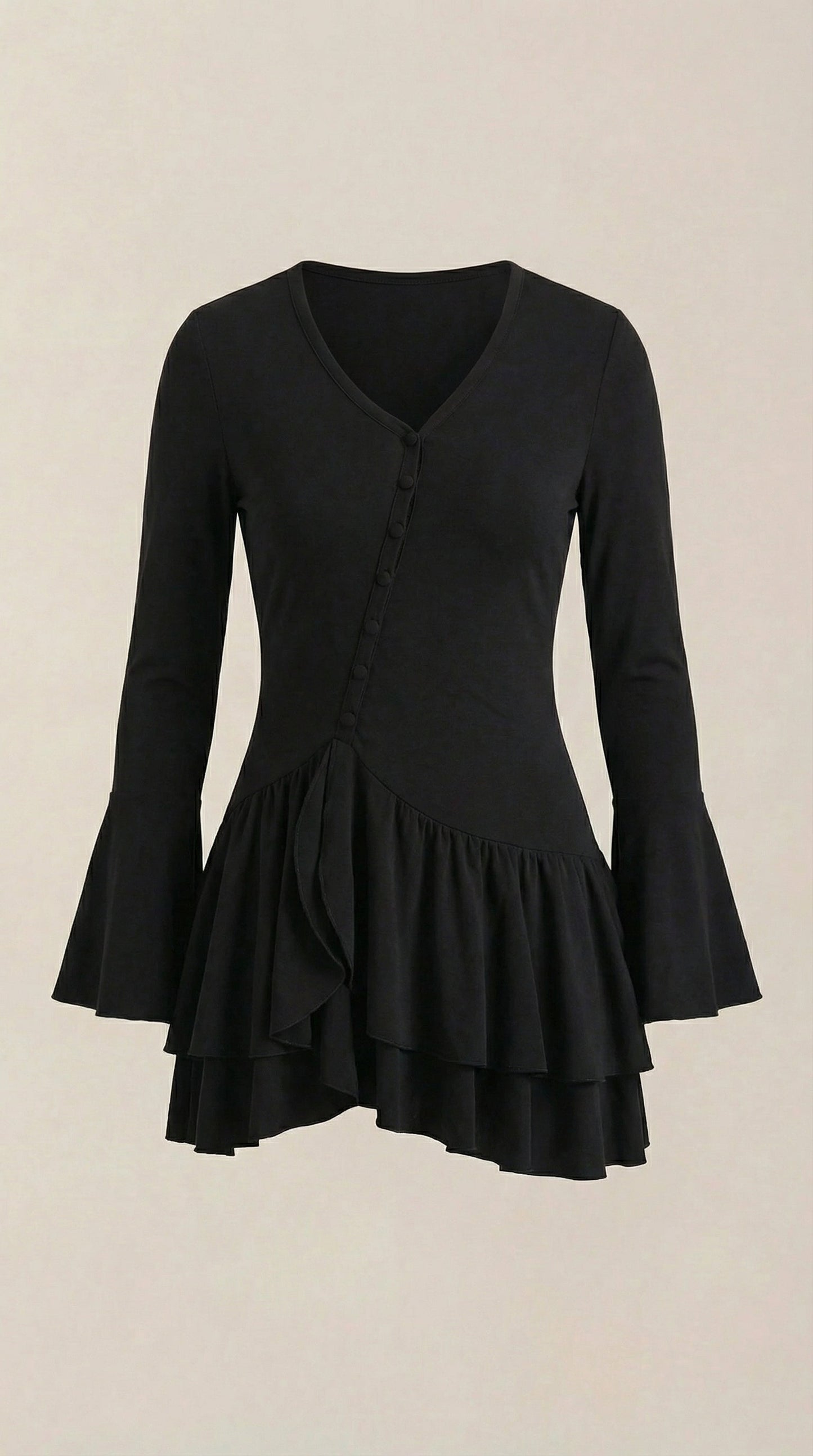 Vestido Corto Estelle con Volantes