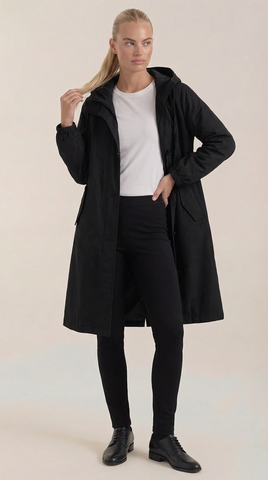 Chaqueta impermeable Margie con capucha